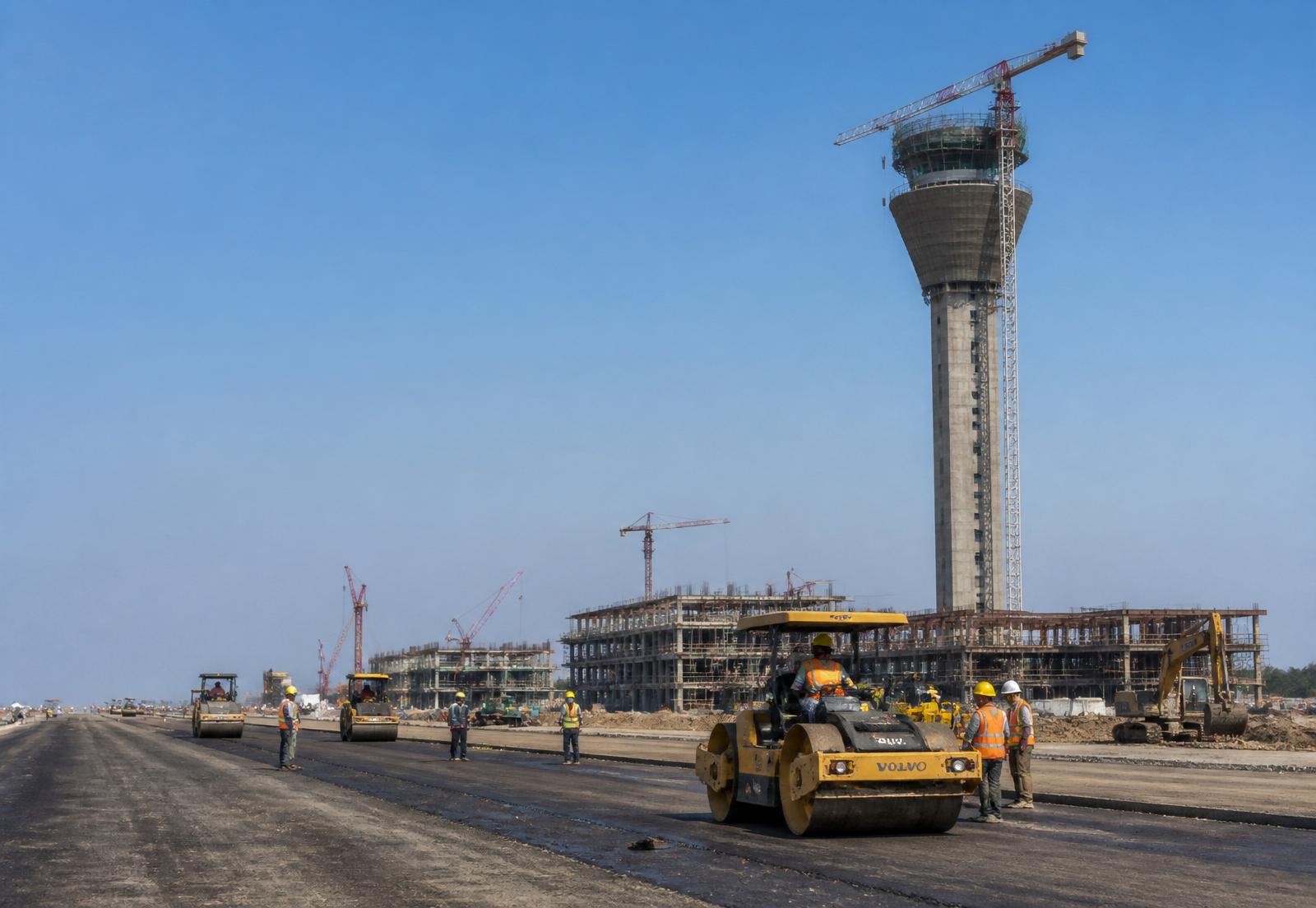 Greenfield International Airport under construction